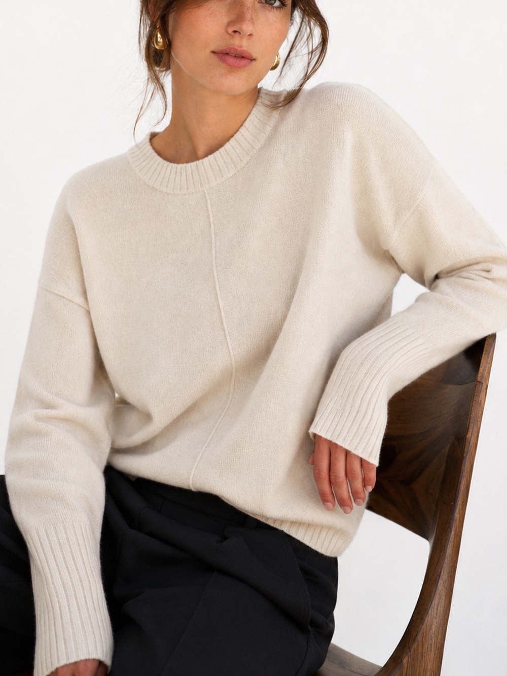 Joie Cream Crewneck Sweater